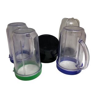 #6961 Set of 4 Magic Bullet Acrylic Mugs with Lids
